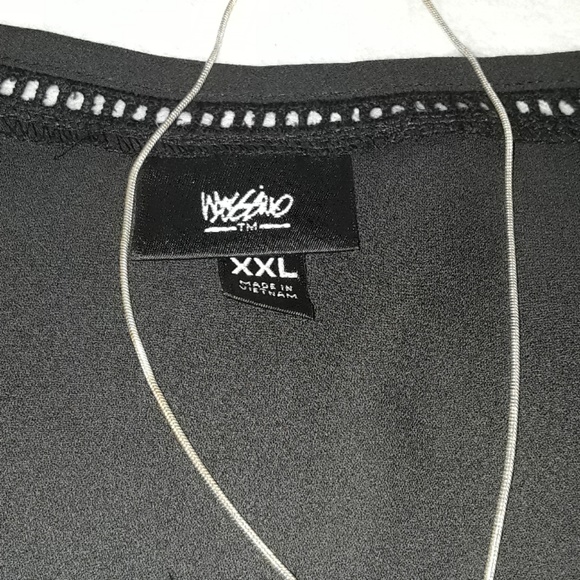 Ladies mossimo xxl  sheer top cold shoulder NWOT - Picture 3 of 8